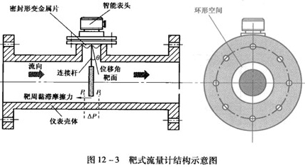 防爆靶式流量計(jì)工作原理結(jié)構(gòu)圖