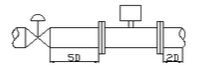 旋進(jìn)旋渦流量計(jì)安裝圖示